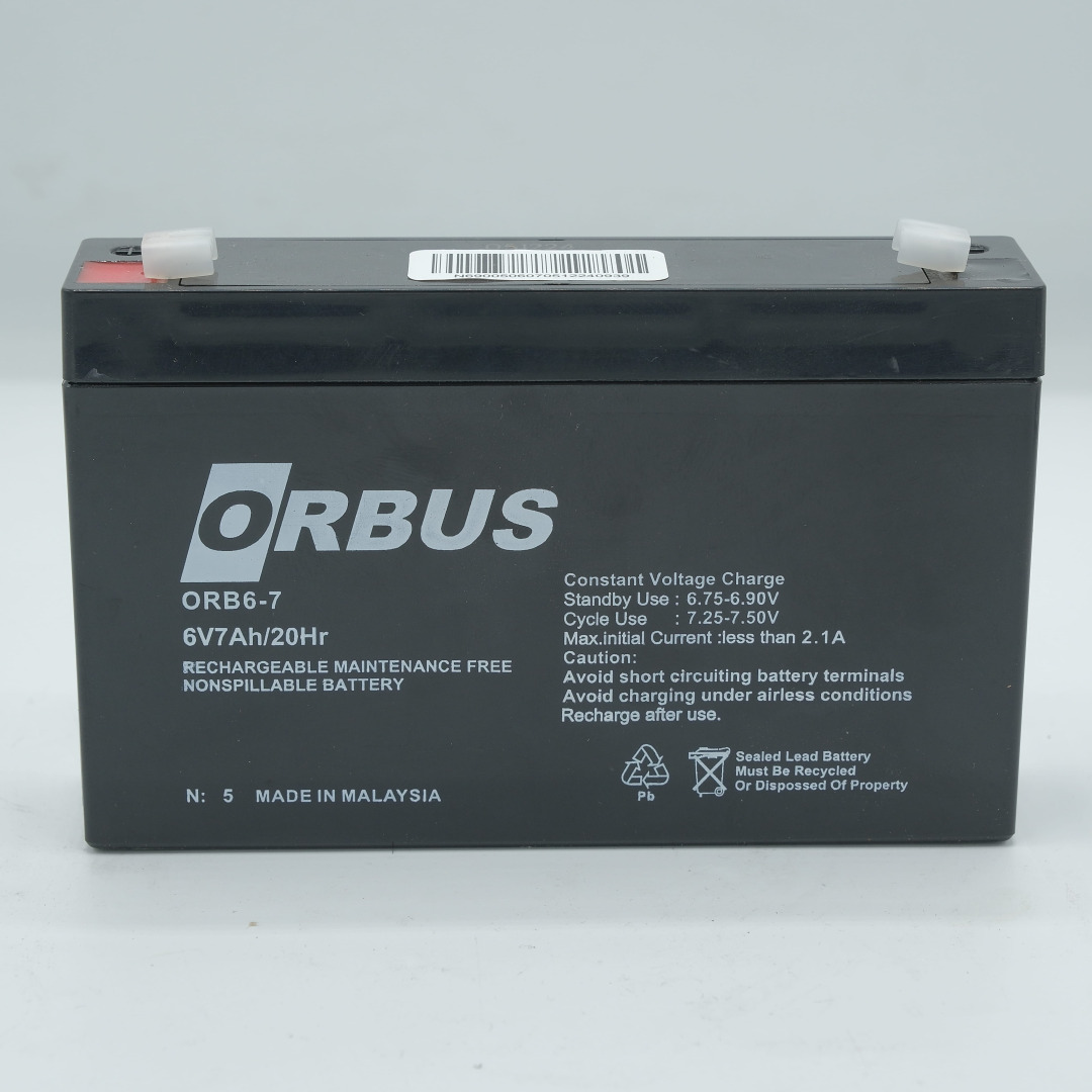 Orbus ORB6-7 6V 7Ah Kuru Akü